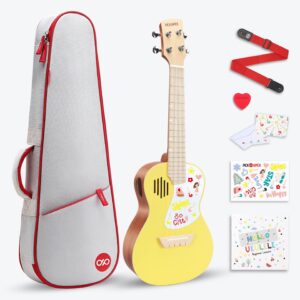 Pickapick UC23 Concert Ukulele in Sunshine Yellow – Main Image