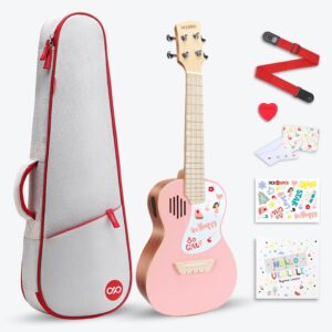 Pickapick UC23 Concert Ukulele in Cherry Pink– Main Image